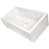 Nantucket Sinks Cape Collection HARWICH33 - 33 Inch Undermount Single Bowl Reversible Farmhouse Apron Sink with Custom Cabinet Required