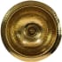 Nantucket Sinks Brightwork Home Collection ROB - 13 Inch Hand Hammered Brass Round Undermount Bar Room Sink with 5 Inch Bowl Depth
