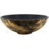 Nantucket Sinks Regatta Collection RC7040GMSMB - 17 Inch Single Bowl Fireclay Bathroom Sink with Gold Leaf Accents