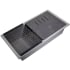 Nantucket Sinks PR3419TIUM - 34 Inch Undermount Granite Composite Kitchen Sink with Roll Up Mat and Cutting Board