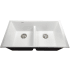 Nantucket Sinks Plymouth Collection PR5050LDW - 33 Inch Undermount Double Bowl Kitchen Sink with 9 1/8 Inch Bowl Depth