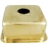Nantucket Sinks SQRB7SM - Brass Square Undermount or Overmount Bar/Prep Sink no Hammering