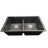 Nantucket Sinks Plymouth Collection PR5050LDBL - 33 Inch Undermount Double Bowl Kitchen Sink with 9 1/8 Inch Bowl Depth