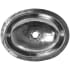 Nantucket Sinks Brightwork Home Collection OVS - 17 Inch Undermount Single Bathroom Sink with Drain Opening