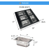 Nantucket Sinks PS20BREC5 - Rectangular Board with 5 Rectangular Bins