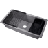 Nantucket Sinks PR3419TIUM - 34 Inch Undermount Granite Composite Kitchen Sink with 3 1/2 Drain Opening