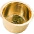 Nantucket Sinks Brightwork Home Collection RS15UB - 15 Inch Hand Hammered Brass Round Bar Sink