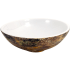 Nantucket Sinks Regatta Collection RC7040GMSW - 17 Inch Single Bowl Fireclay Bathroom Sink with Gold Leaf Accents