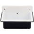 Nantucket Sinks Anchor Collection NSACBS20OFBLKW - 20 Inch Wallmount Bucket Sink with 6 1/4 Inch Bowl Depth