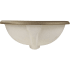 Nantucket Sinks Regatta Collection RC73240BHY - 20 Inch Topmount Single Bowl Fireclay Bathroom Vanity Sink Oval Shape