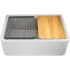 Nantucket Sinks PR3020APSG - 30 Inch Reversible Granite Composite Apron Sink with Accessories