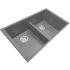 Nantucket Sinks Plymouth Collection PR5050LDTI - 33 Inch Undermount Double Bowl Kitchen Sink with Scratch Resistant