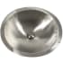 Nantucket Sinks Brightwork Home Collection OVS2017 - Matte Finish Hand Hammered Stainless Steel Oval Bathroom Sink - Drain Sold Separately
