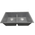 Nantucket Sinks Plymouth Collection PR5050LDTI - 33 Inch Undermount Double Bowl Kitchen Sink with 9 1/8 Inch Bowl Depth