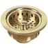 Nantucket Sinks 35KDULB - 3.5 Inch Unlacquered Brass Kitchen Drain