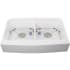 Nantucket Sinks NSGSEZA32D - Double Bowl Retrofit Farmhouse Apron Sink with Sink Grid