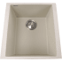 Nantucket Sinks Plymouth Collection PR1716S - 16 Inch Undermount Kitchen Sink with 7 1/2 Inch Bowl Depth