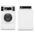 Speed Queen SPWADREW01118T - Side-by-Side Washer &amp; Dryer Set with Front Load Washer &amp; Electric Dryer in White