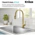 Kraus Savan Series KPF4104BG - 2 Function Single Handle Pull Down Kitchen Faucet w