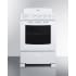 Summit RE2411W - 24 Inch Freestanding Electric Range Push-to-turn Knobs