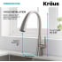 Kraus Nolen Series KPF1673SFS - Single Handle Pull Down Kitchen Faucet Dimension