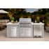 XO XOGOK32XLTV1GR - 96 Inch XLT Designer Modular Island