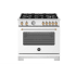 Bertazzoni Master Series MAS365GASBGLP - 36 Inch Freestanding Gas Range with 5 Sealed Burners