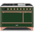 Ilve Majestic II Collection UM12FDQNS3EGP - Freestanding Dual Fuel Range Black