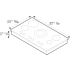 Bertazzoni Professional Series PM363I0X - dimensions