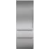 Sub-Zero 7023707 - Integrated Stainless Steel 30" Tall Door Panel with Tubular Handle - Left Hinge