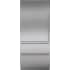 Sub-Zero 7023709 - Integrated Stainless Steel 36" Tall Door Panel with Tubular Handle - Left Hinge