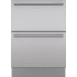 Sub-Zero 7025409 - Integrated Stainless Steel 24" Drawer Panels with Tubular Handles