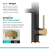 Kraus Artec Pro Series KPF1605BBMB - Commercial Style 2-Function Single Handle Pull Down Kitchen Faucet with Pot Filler