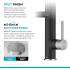 Kraus Artec Pro Series KPF1605SFSMB - Commercial Style 2-Function Single Handle Pull Down Kitchen Faucet with Pot Filler
