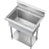 Kraus KHS23032 - 32 Inch Single Bowl Commercial Style Laundry Utility Sink with 18-Gauge Stainless Steel