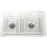 Nantucket Sinks Cape Collection WELLFLEET31OSW - 31 Inch Dual Mount Double Bowl Kitchen Sink