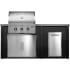 Haven Outdoor HCOY72TRASHBB2 - 6 Foot Outdoor Kitchen Island