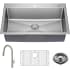 Kraus Standart Pro Oletto Series KCL1706 - 33 Inch Drop In/ Undermount Single Bowl Sink