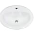 Nantucket Sinks Great Point Collection DI20171 - 20 Inch Drop In Ceramic Vanity Sink