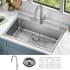 Kraus Standart Pro Oletto Series KCL1706 - 33 Inch Drop In/ Undermount Single Bowl Sink
