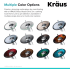Kraus Vessel Mixer Series KGW1700ORBBLFR - Waterfall Bathroom Faucet Multiple Color Options