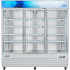 Koolmore MDF3GD52CWH - 80 Inch 3-Door Commercial Display Merchandiser Freezer