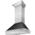 ZLINE 8654ORB36 - 36 Inch Wall Mount Chimney Hood with Stainless Steel Baffle (Dishwasher Safe)