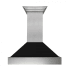 ZLINE 8654BLM30 - 30" Snow Finish Range Hood with Black Matte Shell