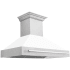 ZLINE 8654SNXWM48 - 48 Inch Wall Mount Chimney Hood with 700 CFM Internal Blower