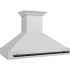 ZLINE Autograph Edition 8654STZ48MB - 48 Inch Wall Mount Chimney Hood in Stainless Steel with Stainless Steel Shell and Matte Black Handle