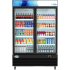 Koolmore MDR2GD45C - 53 Inch Freestanding Two Door Commercial Display Merchandiser Refrigerator