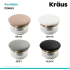 Kraus Viva Series PU20GBL - Pop Up Drain w/o Overflow Available Colors