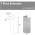 ZLINE 8KL3ISE - DuraSnow Stainless Steel Chimney Extension