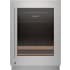 Sub-Zero Designer Series 9029032 - Stainless Steel Glass Door Panel with Lock - Tubular Handle, Right Hinge